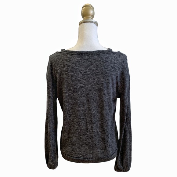 Splendid Ashbourne Knit Cut Out V Neck Top - XS - Picture 4 of 15
